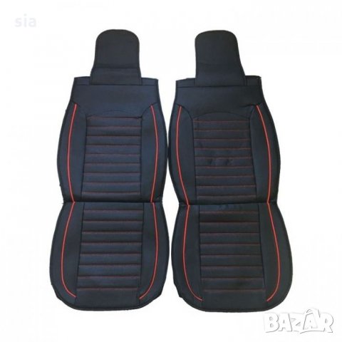 Калъфи за предни седалки, комплект кожени седалки, универсални, 2бр, снимка 2 - Аксесоари и консумативи - 32112256