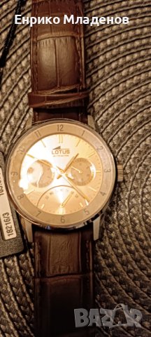 Часовник Lotus 18216/3 Gentleman Multifunction Brown Leather, снимка 2 - Луксозни - 38515532