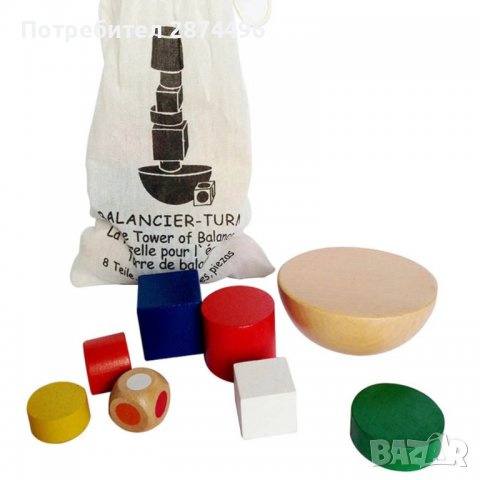 3614 Дървени геометрични блокчета, снимка 2 - Други - 37941792