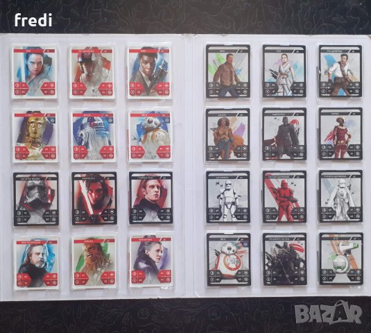 Албум на STAR WARS Кауфланд с обикновени карти (48 бр) пълна колекция!!!, снимка 3 - Колекции - 33766392