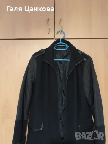 Дамско черно елегантно палто, снимка 4 - Палта, манта - 47317810