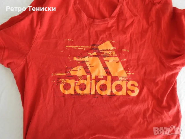 Тениска adidas — Мъже размер L Червено, снимка 4 - Тениски - 56314753