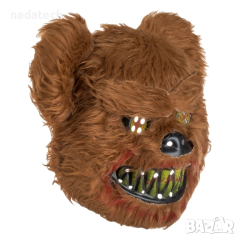 Карнавална маска – страховито мече с кръв по зъбите