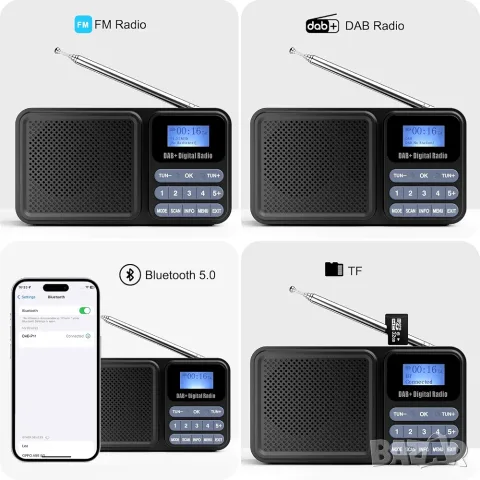 Преносимо презареждащо се FM/DAB+/Bluetooth радио слънчевa батерия - P11, снимка 15 - Радиокасетофони, транзистори - 56053572