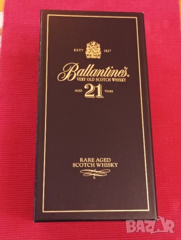 Кутия от уиски Ballantines 21 years. 