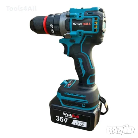 2в1 Комплект Ударен Винтоверт и Мини Резачка с омасляване | WerkBull Germany, снимка 4 - Винтоверти - 47349137