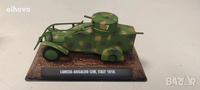 Италианска бронирана кола, Lancia-Ansaldo IZM 1918, снимка 2 - Колекции - 54265581