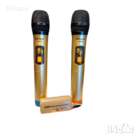 Комплект от 2бр безжични микрофони с дисплей,WVNGR WG-200II, снимка 3 - Друга електроника - 52840360