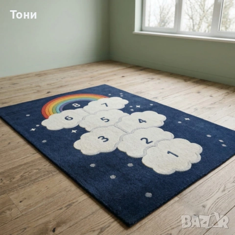 Детски килим за игра 120х160см - Различни дизайни, Противоплъзгащ и миещ се, снимка 2 - Спално бельо и завивки - 53881290