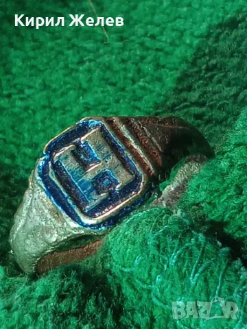 СТАРИНЕН САЧАНЕН ПРЪСТЕН с БУКВА МОНОГРАМ - Ф Ръчна ИЗРАБОТКА САЧАН За КОЛЕКЦИЯ 28436, снимка 11 - Антикварни и старинни предмети - 47162786