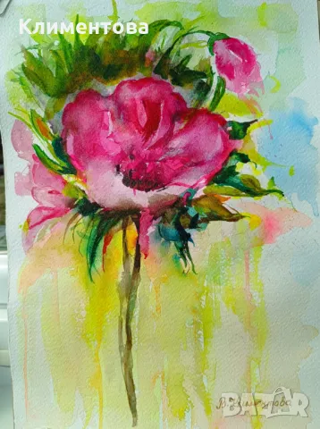 "Цикламено ухание", снимка 2 - Картини - 48272925