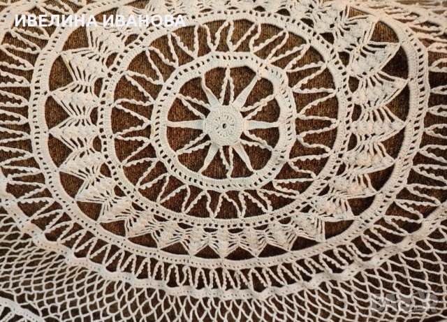 Кръгла покривка за маса на една кука, снимка 2 - Покривки за маси - 42806090