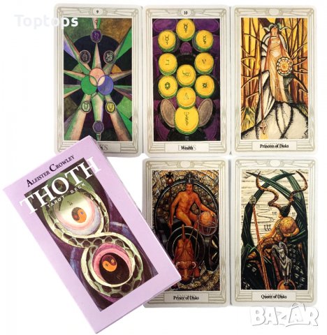 Уникални таро карти: Osho Zen Tarot & Thoth Tarot & Golden Dawn Tarot, снимка 8 - Карти за игра - 34166777