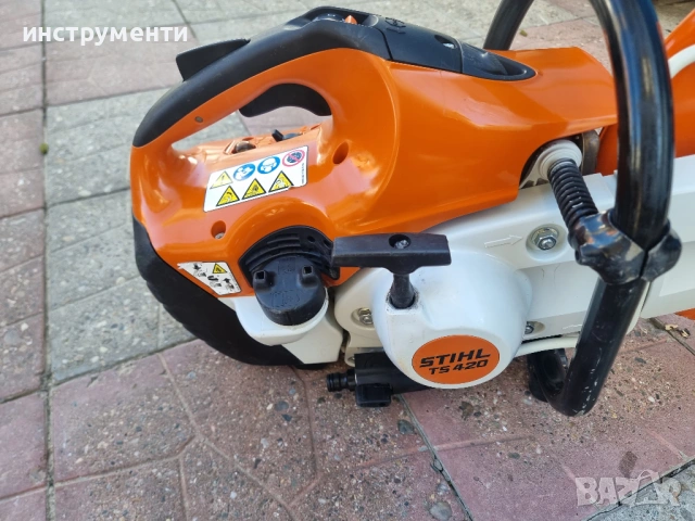 Stihl TS 420 - ръчен бензинов фугорез ф300/ф350, снимка 2 - Ъглошлайфи - 54172793