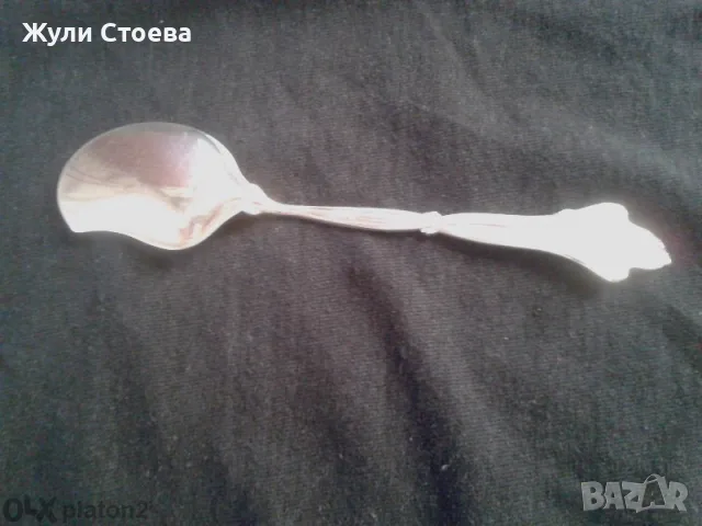 Красива сребърна лъжичка  в стил Сецесион, снимка 6 - Други - 56267233