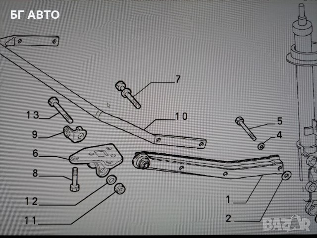 82470722 Задна лява стойка LANCIA KAPPA, снимка 3 - Части - 42746141