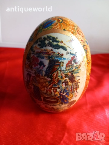 SATSUMA Старо Рисувано Порцеланово ЯЙЦЕ