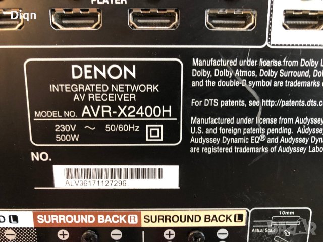 Denon AVR-X2400H, снимка 13 - Ресийвъри, усилватели, смесителни пултове - 42370893