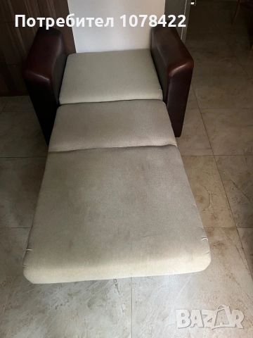 Продавам сгъваем разтегателен фотьойл., снимка 2 - Дивани и мека мебел - 52579073