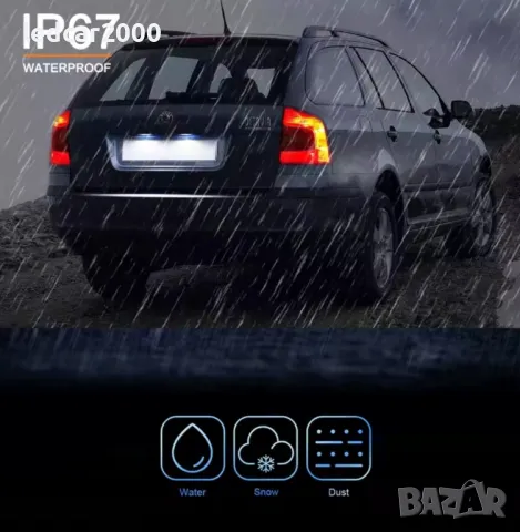 Лед плафони за регистрационен номер SKODA II, снимка 6 - Аксесоари и консумативи - 50296858