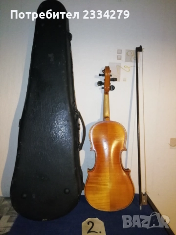 Стари струнни музикални инструменти, цигулки и тамбура. , снимка 11 - Антикварни и старинни предмети - 52675823