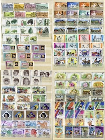 Албум KaBe A5 с над 400 чисти марки (MNH) африкански държави и 7 блока, снимка 2 - Филателия - 52351916