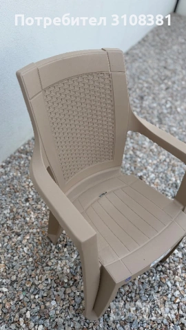 градински пластмасов стол, снимка 3 - Градински мебели, декорация  - 54247657