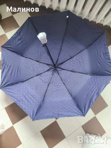 122см автоматичен сгъваем чадър с клапа за вятър, голям и лек чадър, компактен чадър, снимка 7 - Други - 52575960