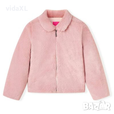 Детско палто от изкуствен косъм, розово, 128(SKU:13862, снимка 1 - Други - 44762100