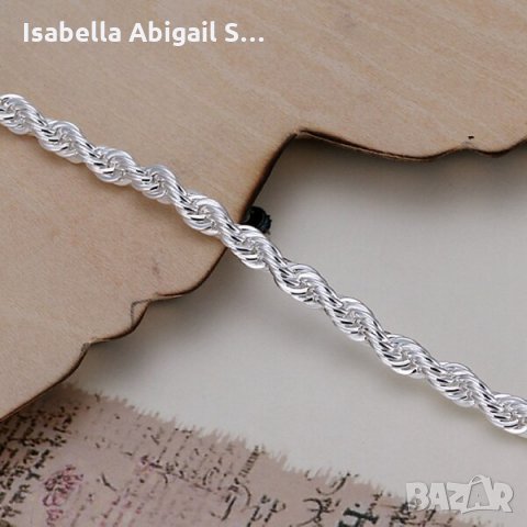 Масивна сребърна гривна, снимка 2 - Гривни - 31939878