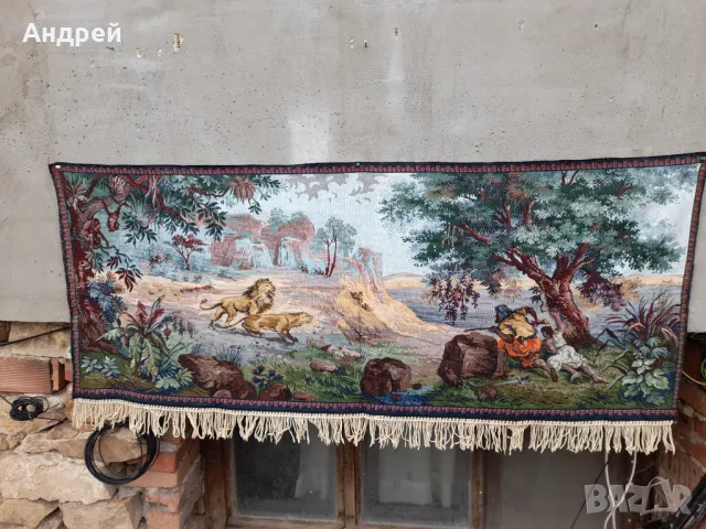 Старинен ковьор,покривка за стена #270, снимка 2 - Антикварни и старинни предмети - 47664076