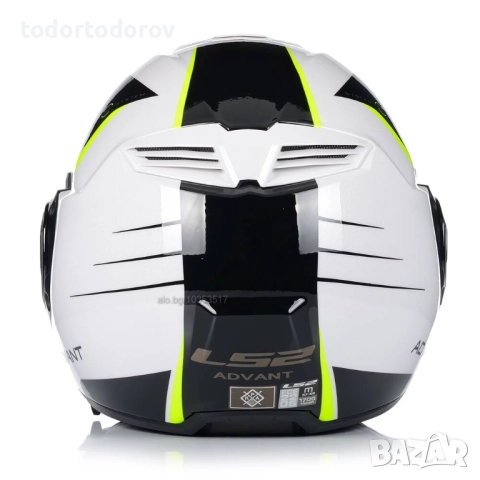Отваряeмa мото Каска LS2 FF906 ADVANT CODEX WHITE/FLUO,очила, снимка 4 - Аксесоари и консумативи - 51533682