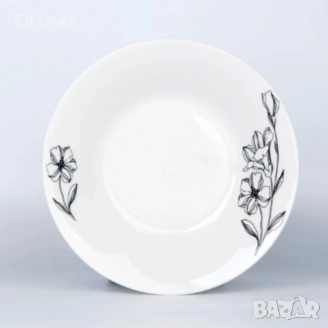 Комплект чинии 24 части с елегантен флорален дизайн – Лекота и стил за всяка трапеза, снимка 3 - Прибори за хранене, готвене и сервиране - 53309408