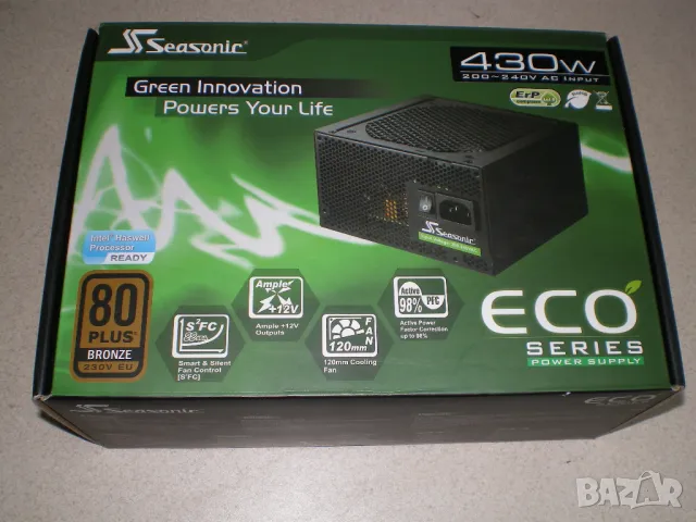 Качествено захранване Seasonic 430W (SSR-430ST), снимка 2 - Захранвания и кутии - 48265658