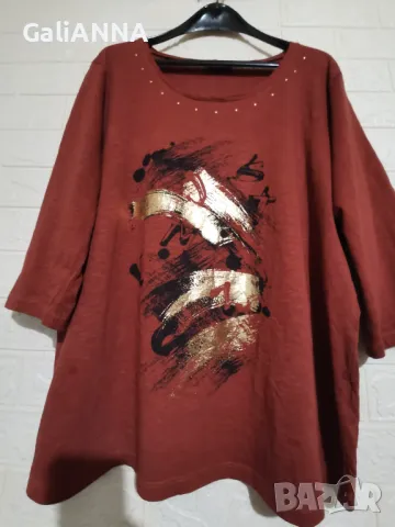 СТРАХОТНА ТУНИКА ЕФЕКТЕН ДЕСЕН 2XL-3XL, снимка 3 - Туники - 50338313