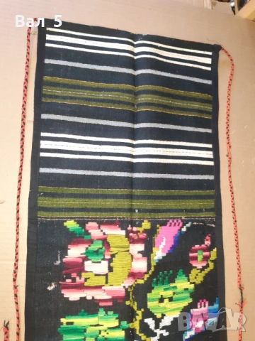 Автентична тъкана рядка вълнена престилка , носия, снимка 4 - Антикварни и старинни предмети - 53874917