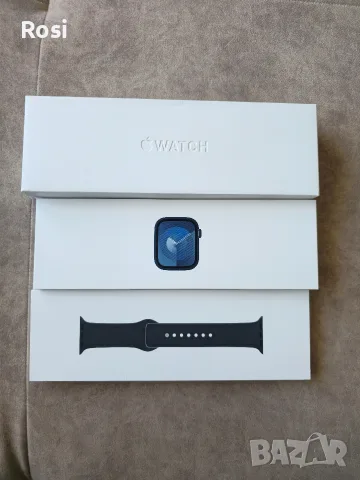 Apple Watch Series 9 41mm Midnight – като нов, без драскотини, снимка 2 - Смарт гривни - 56205886