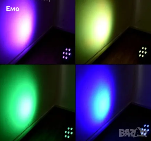 Прожектор за сцена и парти с 7 LED светлини TV481, снимка 6 - Лед осветление - 47854915