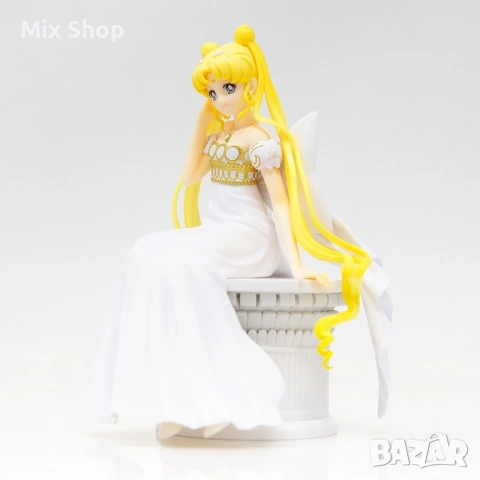 Нова Sailor Moon Eternal Ichibansho PVC статуя Princess Serenity Princess Collection 13 cm, снимка 3 - Колекции - 53884162