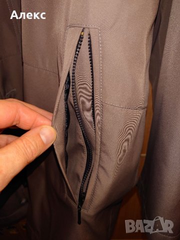 Сиво мъжко палто 4XL с махаща се подплата, снимка 6 - Палта - 39036786