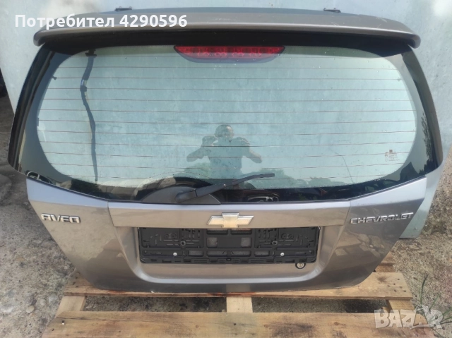 Заден капак врата багажник за Chevrolet Aveo / Авео 2008-2011г. стъкло 