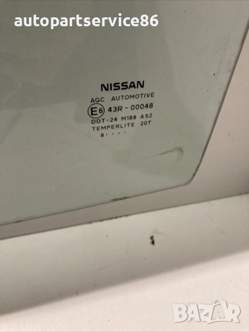 Стъкло на задна лява врата за Nissan Qashqai 2.0 бензин (2010), снимка 2 - Части - 54364397
