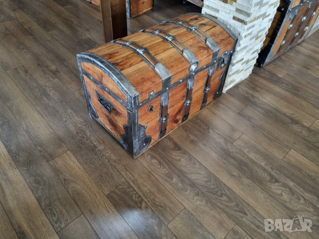 Стар дървен сандък/ракла/скрин, снимка 14 - Антикварни и старинни предмети - 52384755