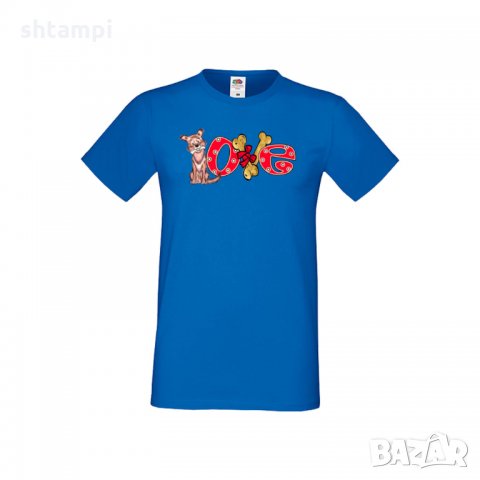 Мъжка тениска Свети Валентин Dog Love 2, снимка 2 - Тениски - 35649836