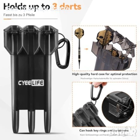 Нови Професионални дартс стрели Soft Tip 16g с твърд калъф 30 резервни върха за електронна мишена, снимка 3 - Други спортове - 54129291