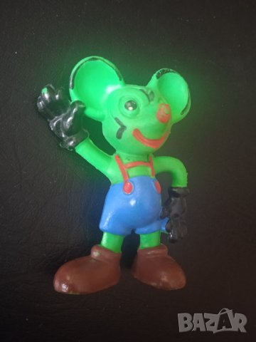 Стара колекционерска гумена фигурка Мики Маус / Mickey Mouse , снимка 5 - Колекции - 42895647