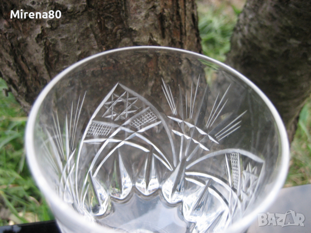 Немски кристални чаши - 5 бр., снимка 4 - Сервизи - 44586730