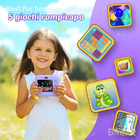 Детска камера за моментални снимки CONMRO – 1080P, снимка 4 - Друга електроника - 56026508