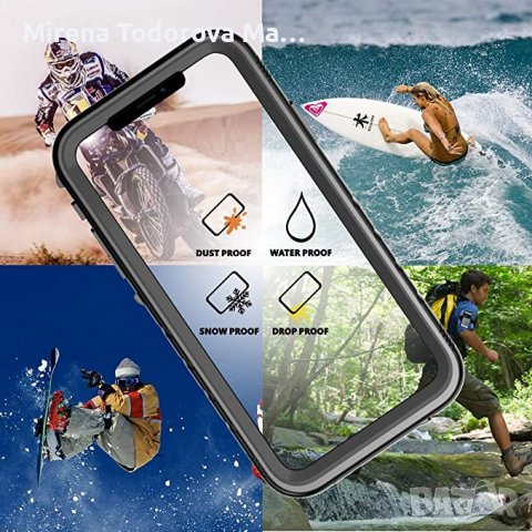 Водоустойчив калъф  iPhone 11 Pro Max5.8,  Pro Max 6,5 инча, снимка 5 - Калъфи, кейсове - 38331686