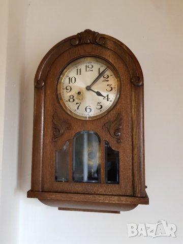 Стар немски стенен часовник, снимка 1 - Стенни часовници - 30694824